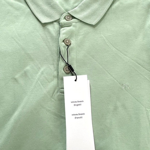 Calvin Klein Mens liquid touch polo shirt size M - Picture 2 of 2
